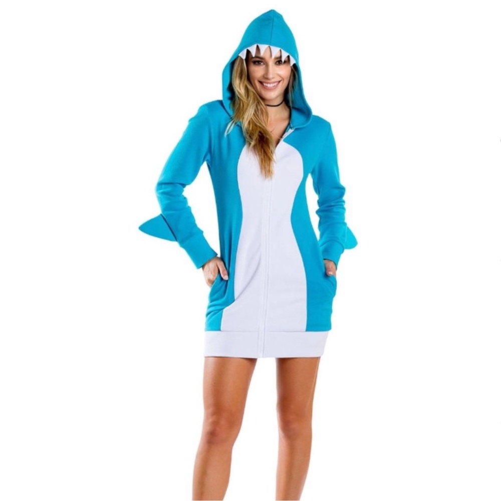 EUC Tipsy Elves Shark Dress Costume